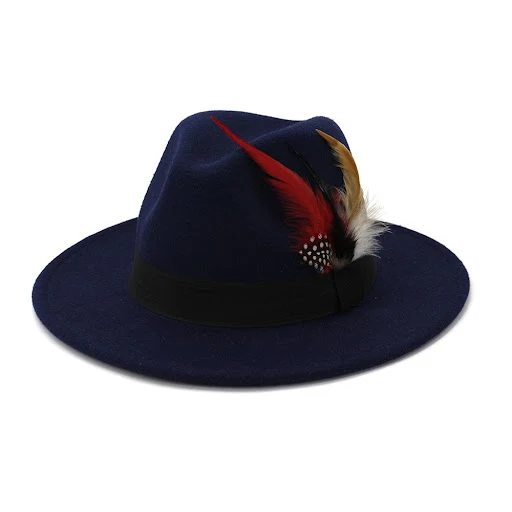 Title 16, Autumn and Winter New Black Woolen Top Hat, a w...