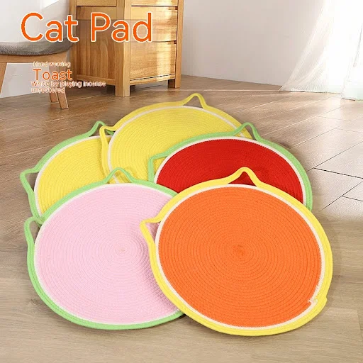 Title 3, Kattenmat Rond Universeel Kussen, Vier Seizoene...