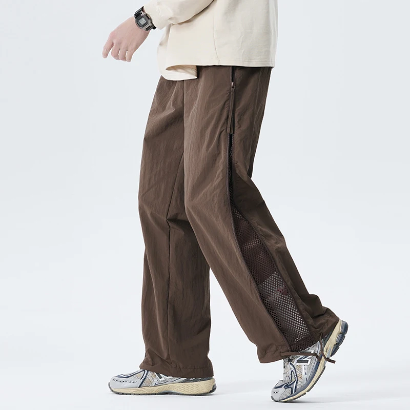 Summer American Big Straight-leg Pants Men, comfortable and relaxed fit. Perfect for hot weather, offering a casual, sty — photo 5
