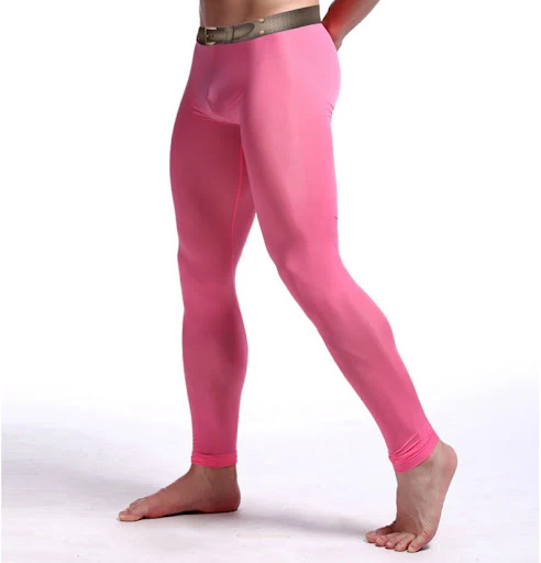 Title 7, Pantaloni da yoga da uomo caldi in seta ghiacci...
