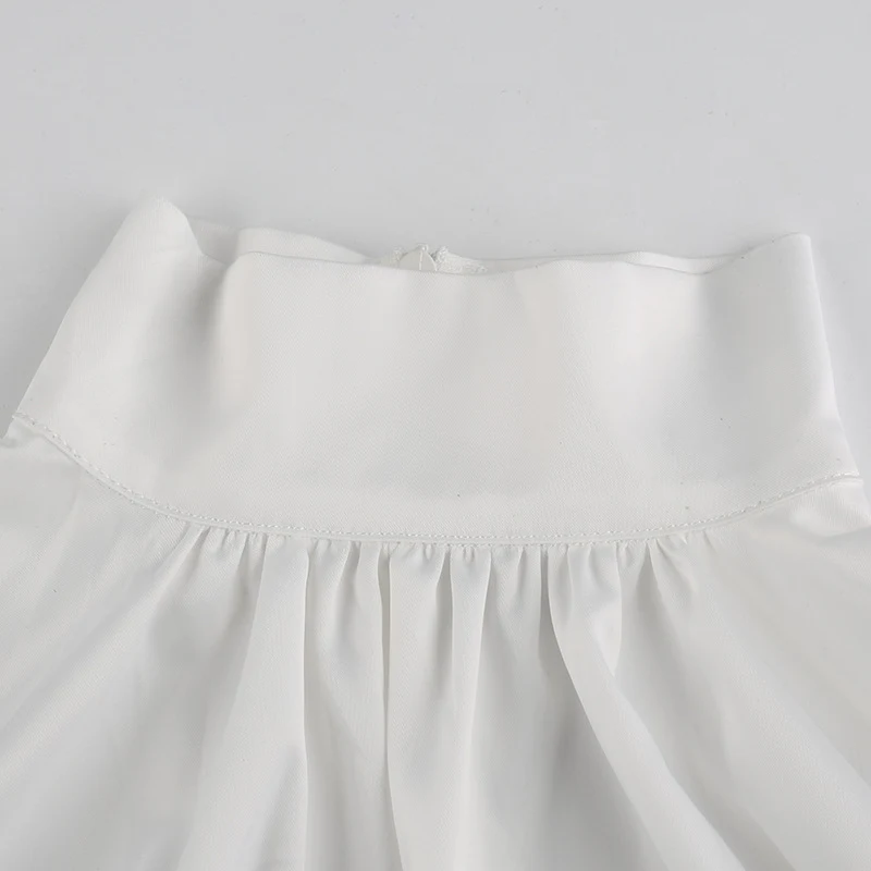 Title 15, Satin-finish puff-sleeve turtleneck T-shirt top...