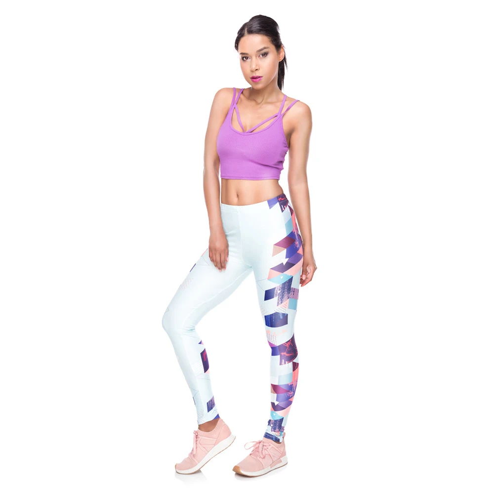 Title 4, Calças de yoga esportivas estampadas com compre...