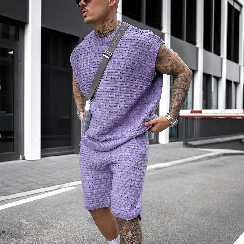 Men's Loose Trendy Short-sleeved Shirt Shorts Two-piece Suit. This comfortable and stylish set is perfect for casual wea — photo 6