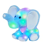Pelúcia musical de elefante para bebês, sentada, ideal para abraçar e brincar. Um amigo macio e seguro para crianças pequenas. — foto 3