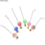 Plastic Ball Bell Bird Toys ColorfulPet Parrot Swing Toys African Grey Budgie Parakeet Cockatiel Lovebird Cage Parrot To — photo 1