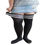 Thigh Socks Plus Size Over-the-knee Women's Fat High-leg Stockings — photo 3