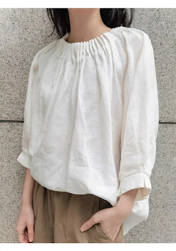 Title 13, Japanese Loose Plus Size Cotton Linen T-shirt w...