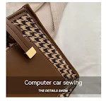 Bolsa feminina xadrez de grande capacidade para trabalho e dia a dia. Elegância e espaço para suas necessidades diárias. — foto 20