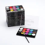 15 Kleuren Lichaamsverf Pigmenten voor Gezicht. Creëer levendige en langdurige designs. Perfect voor feesten, evenementen en artistieke make-up. — foto 1