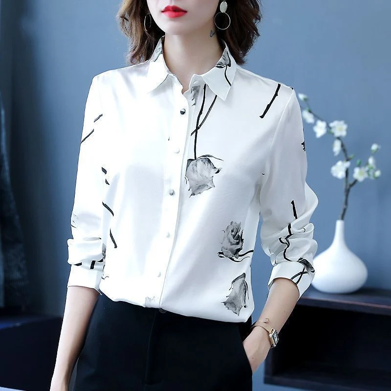 Women's All-Matching Printed Casual Shirt Versatile and Comfortable Everyday Style Perfect for Any Occasion Fashionable — photo 10
