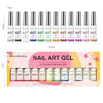 12Colors Brushed Gum Set