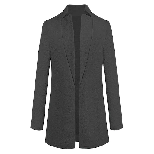 Title 22, Fashion solid color stand collar woolen coat