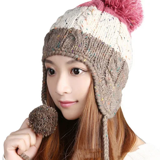 Title 3, Versatile Tricolor Patchwork Ear Guard Ball Dur...