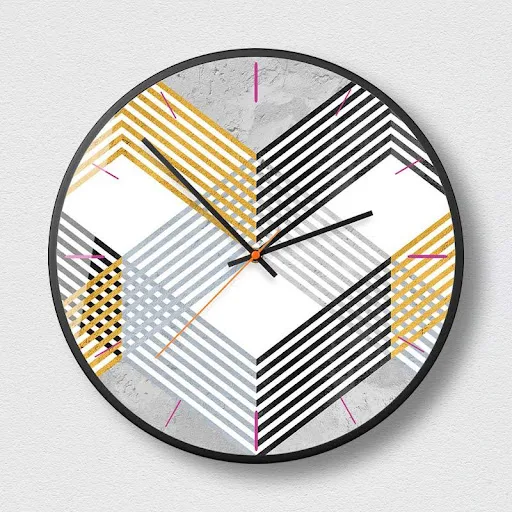 Title 8, Relógios Abstratos Nórdicos Geométricos Série Q...