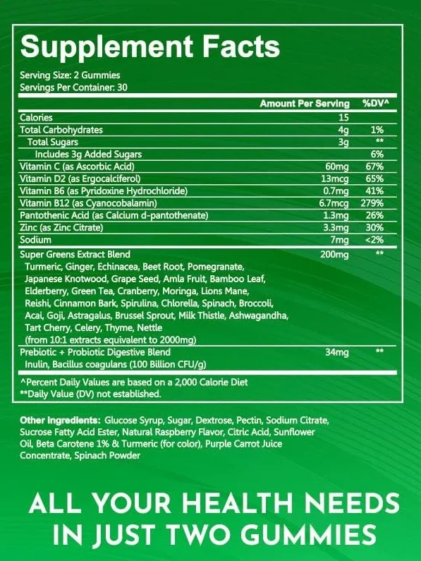 Vegetable Gummies Delicious & Nutritious Vitamins for Everyone Get Essential Nutrients in a Fun Way Kids & Adults Love T — photo 4