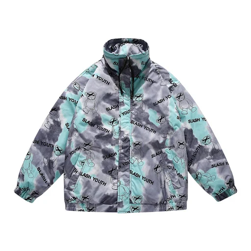Title 1, Mens Stand Collar Tie Dye Jacket Top. Stylish ...