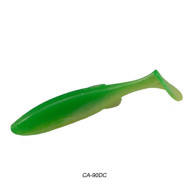Isca de pesca Luya de 5 polegadas, soft bait T-tail. Atraia predadores com ação realista e design eficaz. Aumente suas chances de sucesso! — foto 1