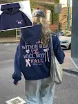 Jersey oversize de mujer con cuello redondo y mariposas y letras — foto 2
