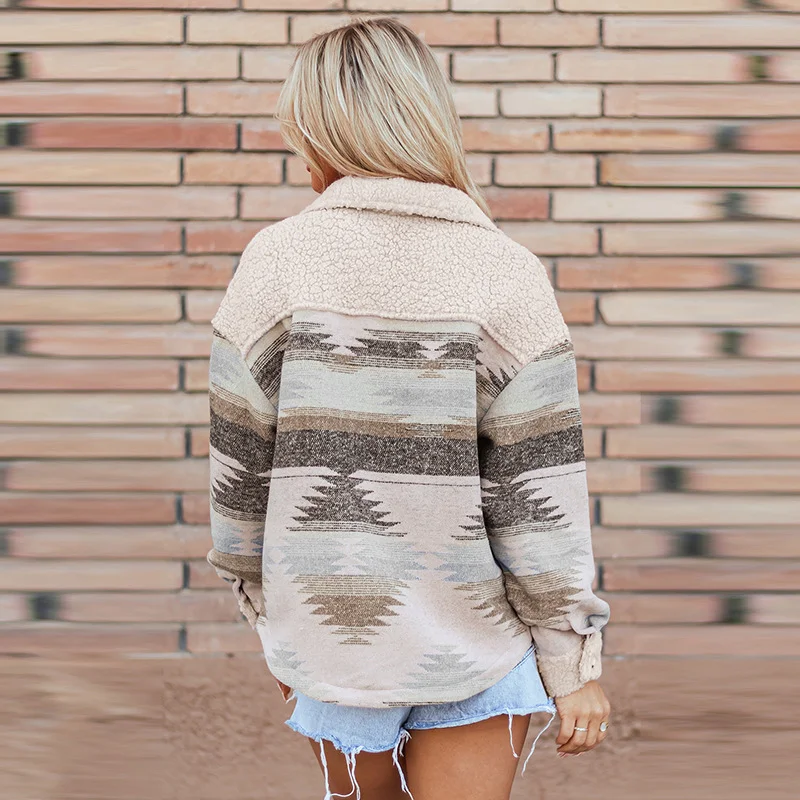 Women's all-match color matching warm long sleeves coat. Stay warm and stylish with this versatile coat, perfect for any — photo 5