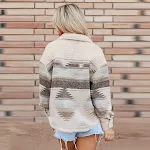 Women's all-match color matching warm long sleeves coat. Stay warm and stylish with this versatile coat, perfect for any — photo 5