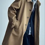 Trench Coat Wool Profile Manica Raglan — foto 1