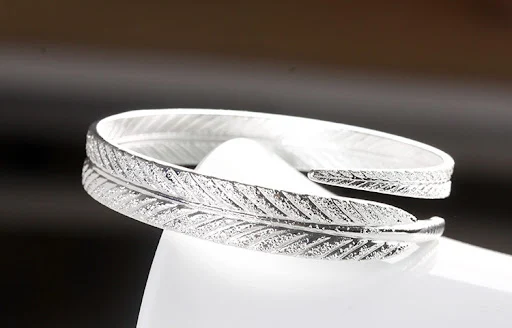 Title 9, Pulseira de penas de anjo pulseira ajustável