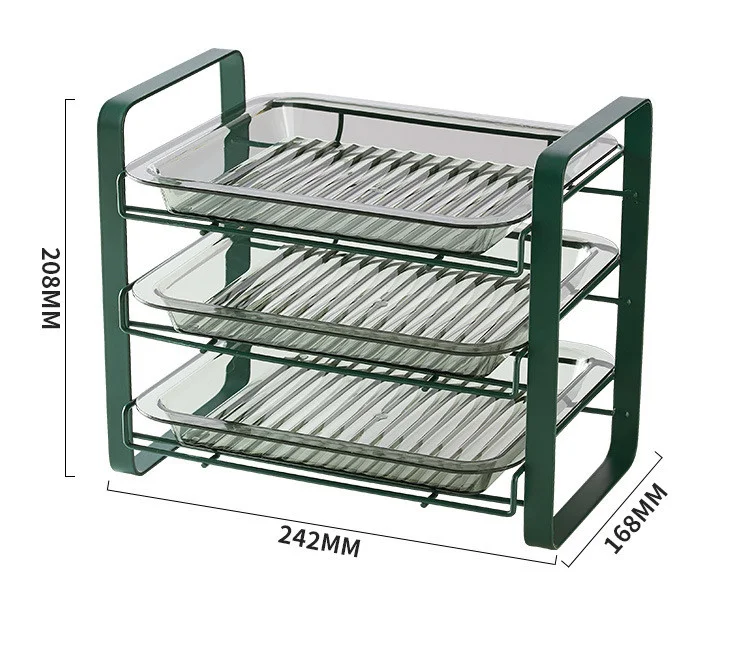 Title 1, Home Light Luxury Iron Art Storage and Preparat...
