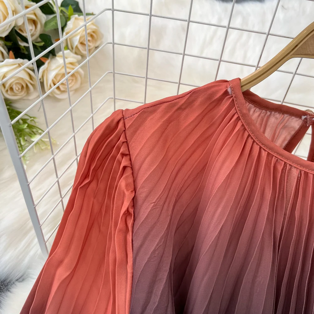 Title 23, Mid-length A-Line Gradient Pleated Dress A vers...