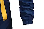 Jaqueta masculina slim à prova d'água com capuz, patchwork e proteção solar. Perfeita para sol e chuva, leve e estilosa. — foto 2