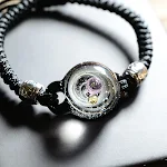 Pulseira de Vidro Elemento Universo Criativo. Inspire-se e expresse sua criatividade com esta pulseira elegante e cheia de significado. — foto 14