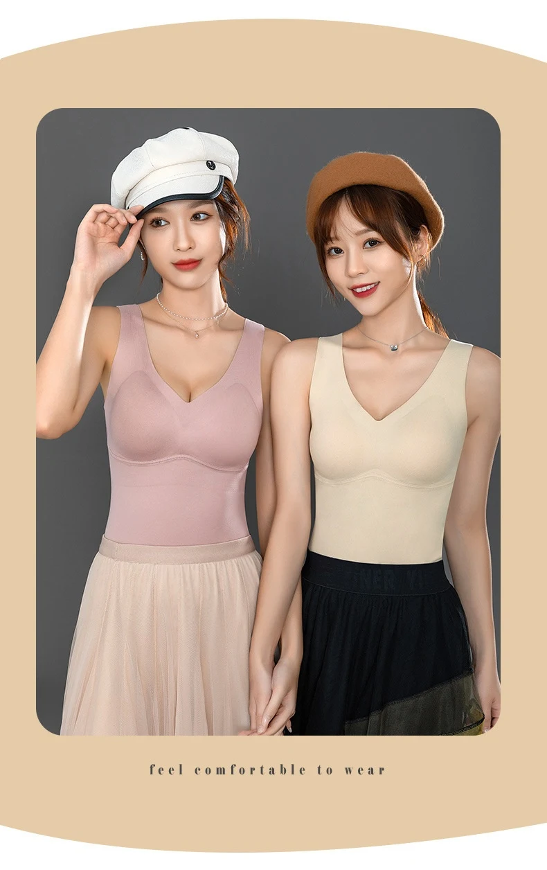 Title 10, Seamless Thermal Vest Womens Self-heating Unde...