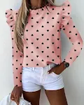 Pink star print