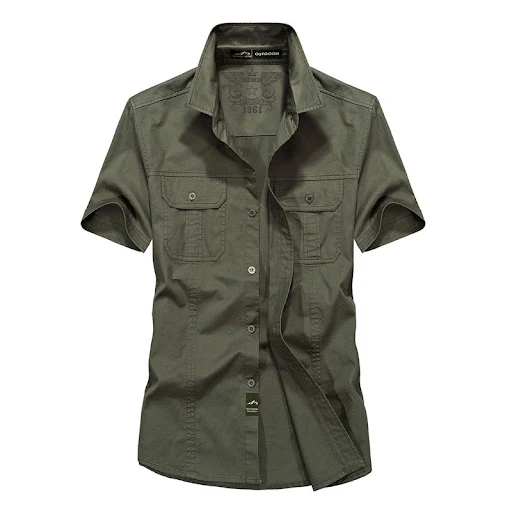 Title 4, Short Sleeve Shirt Tooling Military Pure Cotton...