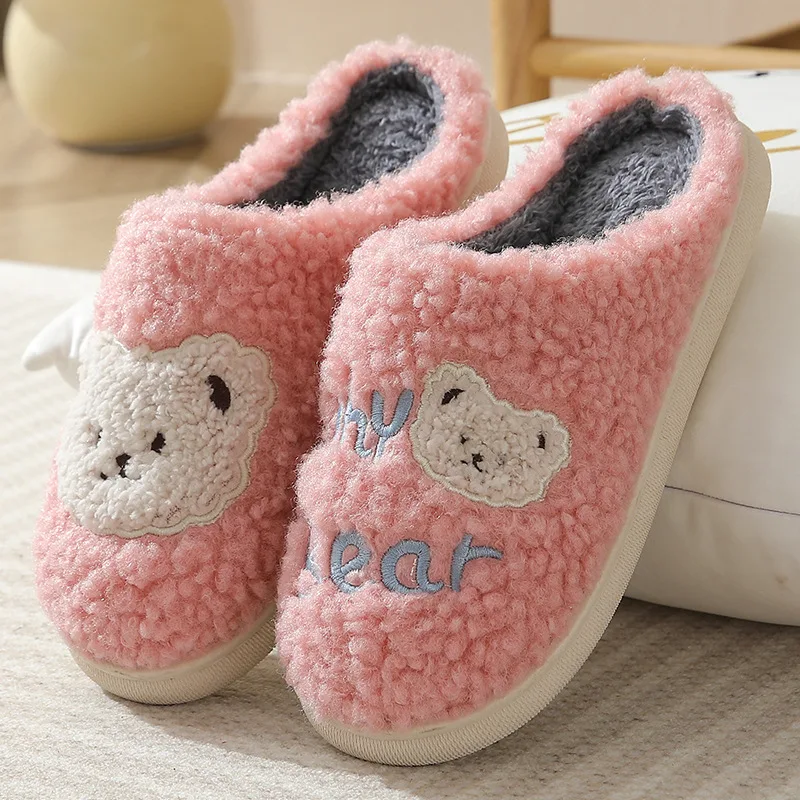 Chinelos femininos de algodão com sola grossa, macios, confortáveis e estilosos, perfeitos para um visual fofo e moderno em casa. — foto 24