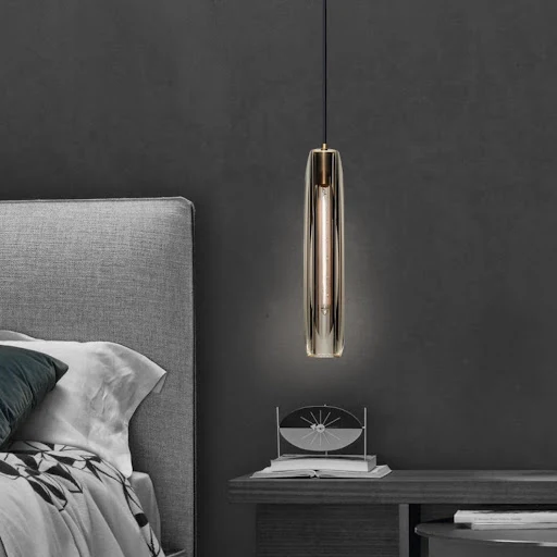 Title 7, Simple Post-modern Bedroom Crystal Chandelier B...