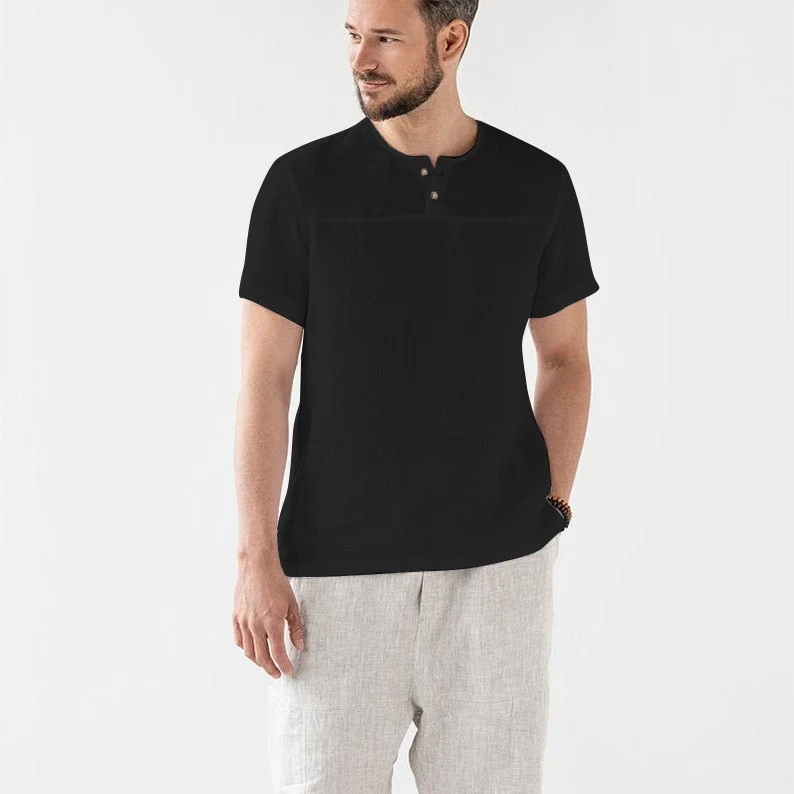 Camisa Europeia e Americana Verão Estilo Fino - Leveza e Frescor para o Verão. Ideal para climas quentes, confortável e com estilo moderno. — foto 7