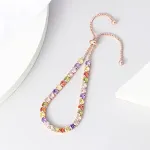 Pulseira Tenis com Diamantes Completos de Zircônia Redonda Uma Fila Brilho Deslumbrante Elegância Sofisticada e Perfeita para Todas as Ocasiões — foto 2