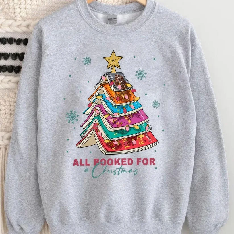 Letras de Natal estampando suéter casual com gola redonda — foto 7