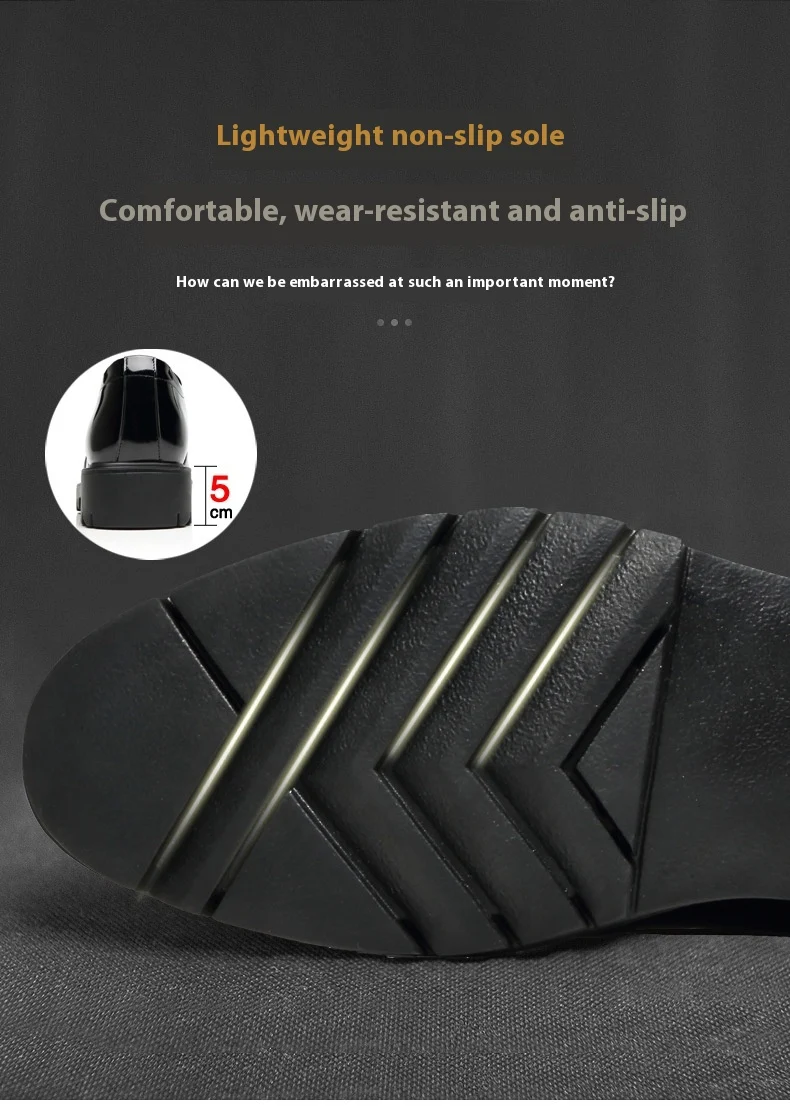 Title 13, Height Increasing Insoles 10cm Mens Formal Sho...