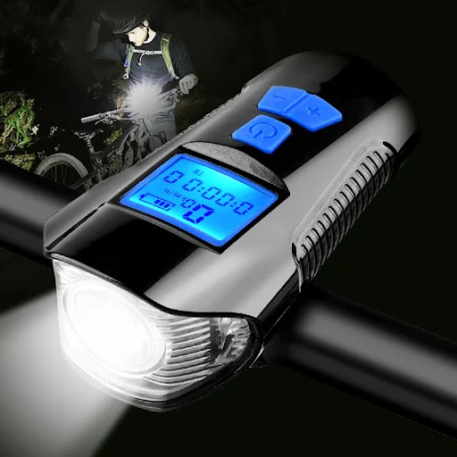 Title 5, Farol LED Forte para Bicicleta Luz Dianteira Po...