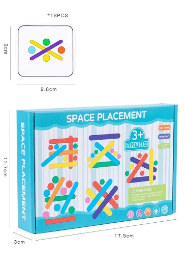 Title 19, Rainbow Stick Early Education Thinking Puzzle T...