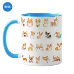 Caneca de cerâmica Corgi para escritório e casa. Desfrute do seu café com esta adorável caneca. Ideal para uso diário e um toque fofo. — foto 5