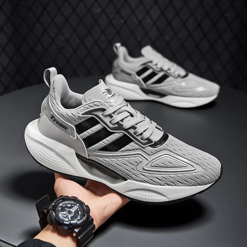 Title 5, Mens Fly-knit Sneakers, Mesh Breathable Lightw...