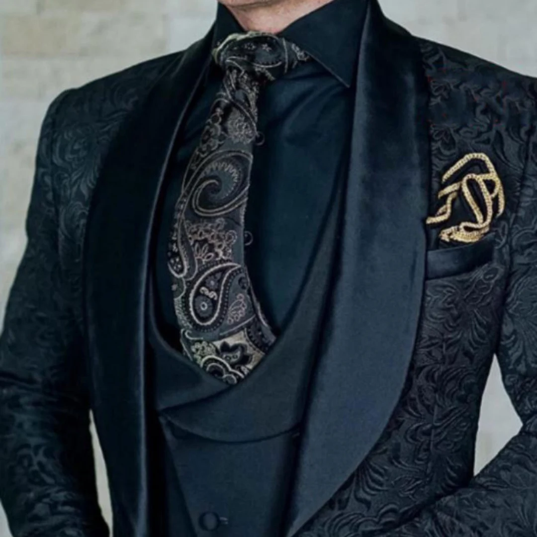 Conjunto masculino de lazer estampado de três peças. Desfrute de conforto e estilo em um traje completo e moderno para momentos de relaxamento. — foto 10