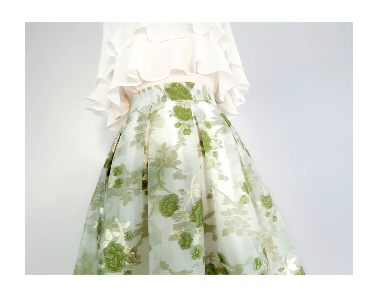 Saia Bordada Original Design Cintura Alta Conforto e Estilo para Mulheres Sofisticadas, Caimento Impecável, Peça Chave. — foto 1