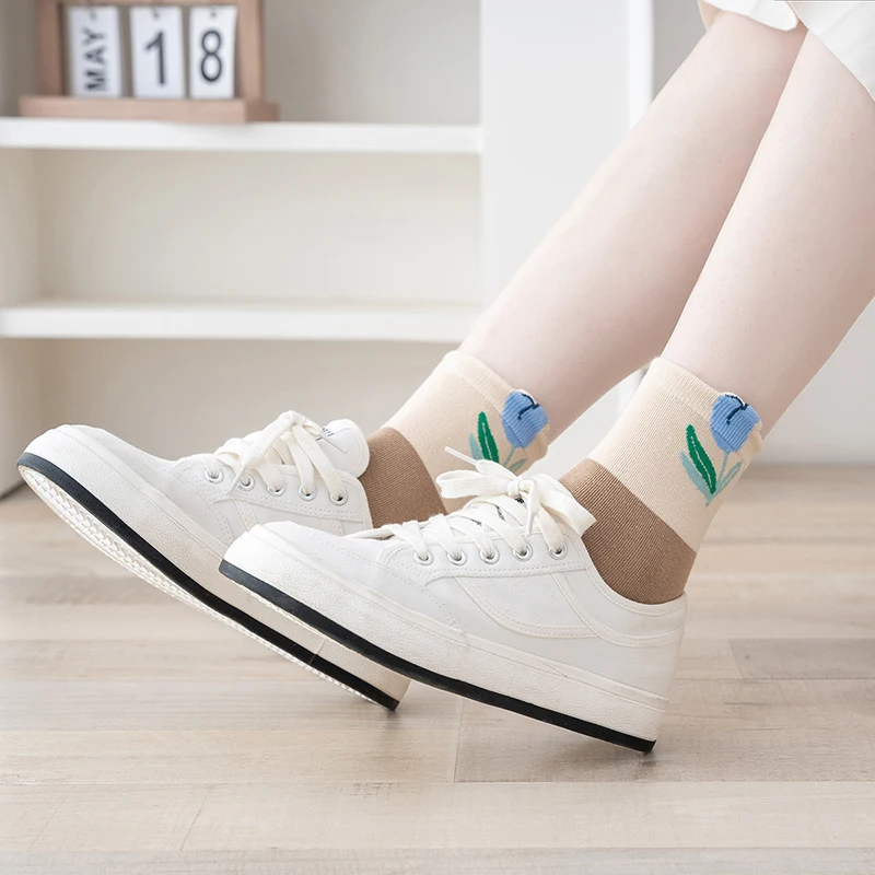 Title 3, Autumn Womens Morandi Mid-calf Color Matching ...