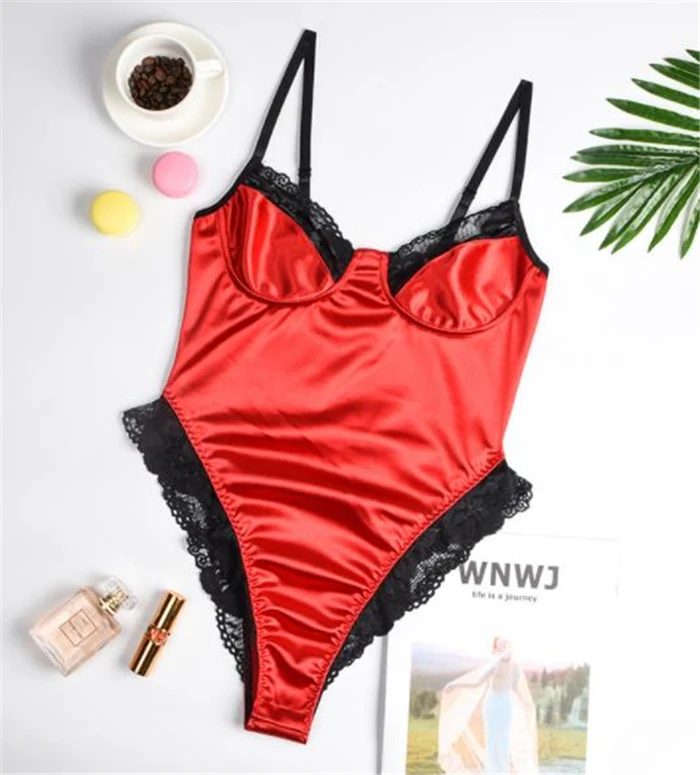Title 13, Sexy kanten bodysuit voor dames. Verleidelijk e...