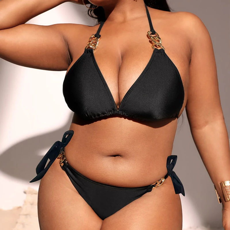 Title 4, Womens High Waist XL Bikini Swimsuit Feel con...