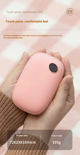 Title 13, Scaldamani USB mini ricarica rapida grande capa...