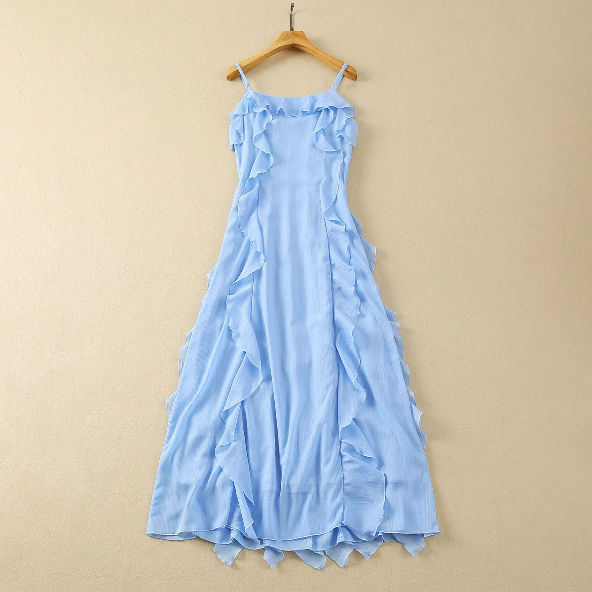 Title 17, Heavy Industry Ruffled Spaghetti Straps Dress